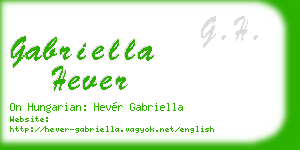 gabriella hever business card