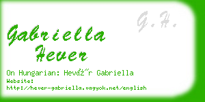 gabriella hever business card